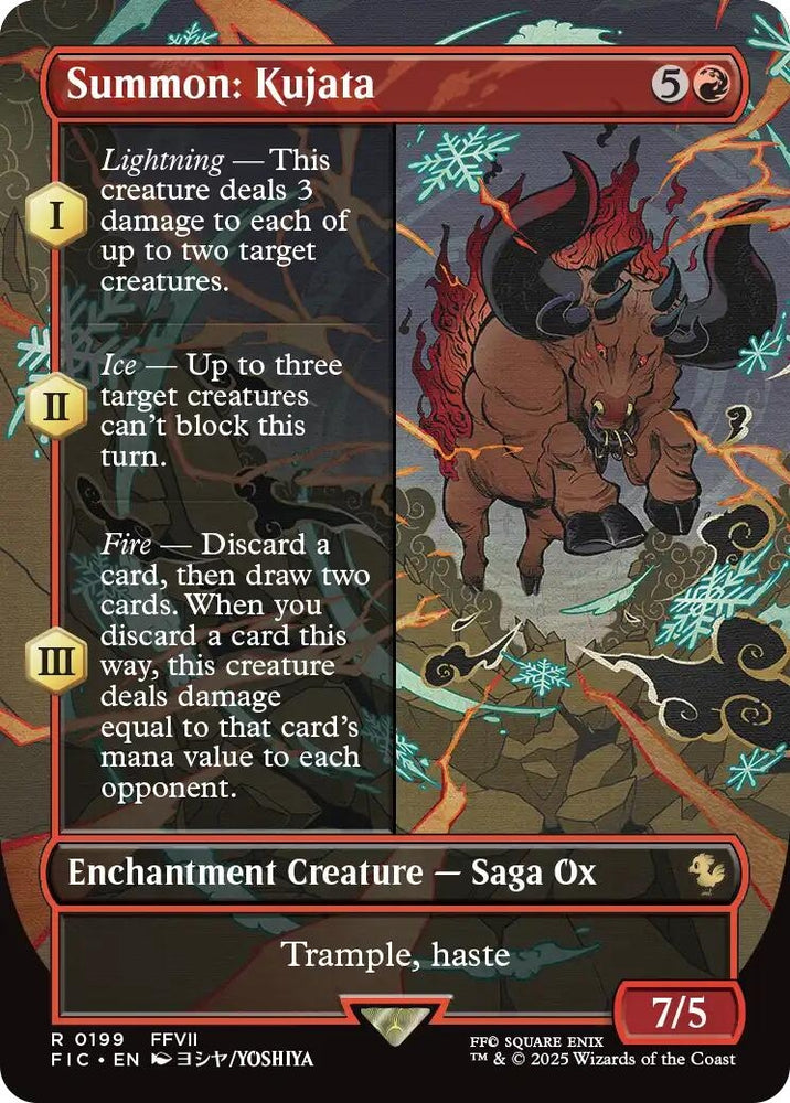 Image for Summon: Kujata (Borderless) (199) (Commander: FINAL FANTASY) - Magic: The Gathering