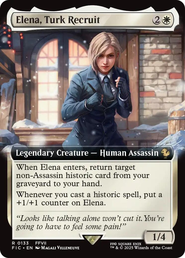 Image for Elena, Turk Recruit (Extended Art) (133) (Commander: FINAL FANTASY) - Magic: The Gathering