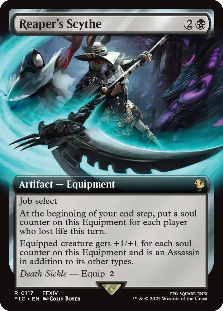 Image for Reaper's Scythe (Extended Art) (117) (Commander: FINAL FANTASY) - Magic: The Gathering