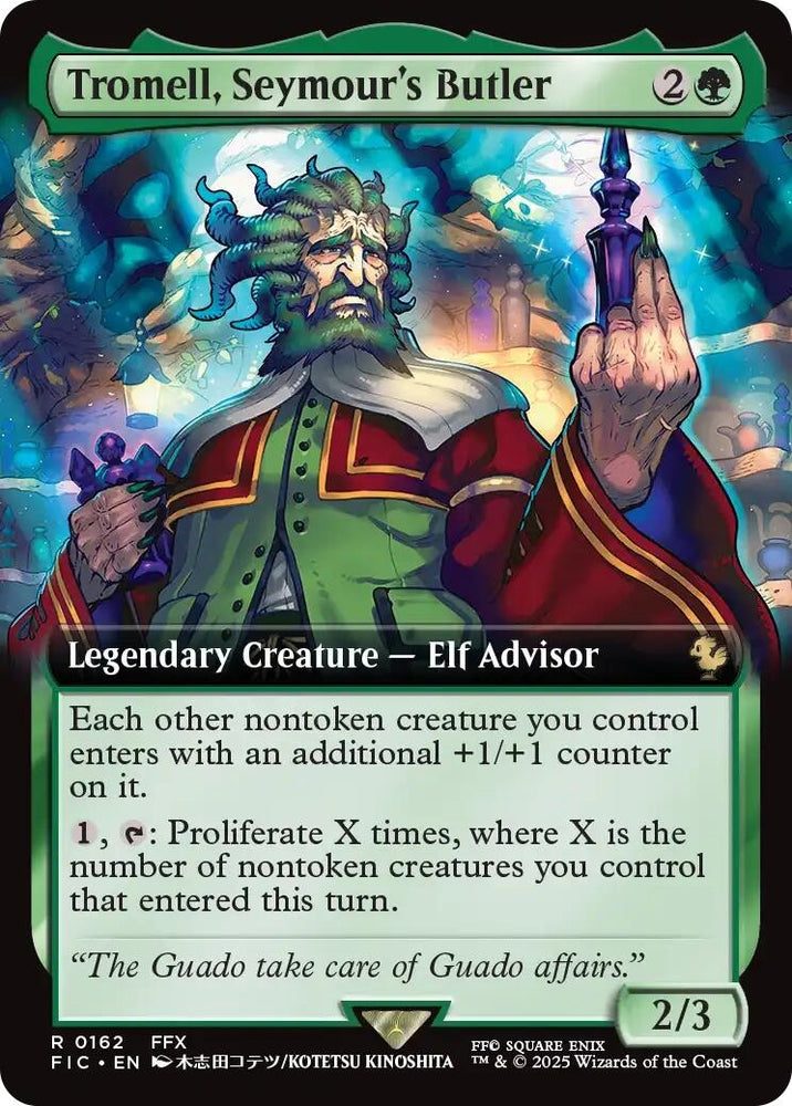 Image for Tromell, Seymour's Butler (Extended Art) (162) (Commander: FINAL FANTASY) - Magic: The Gathering