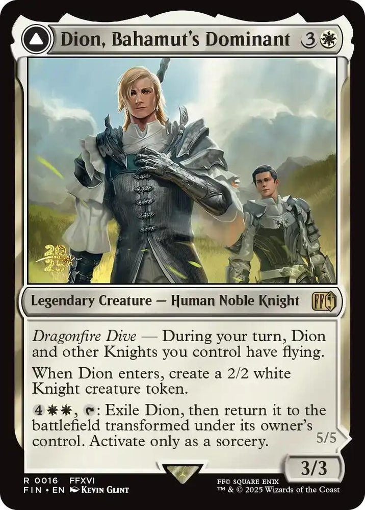 Image for Dion, Bahamut's Dominant (16) (Prerelease Cards) - Magic: The Gathering