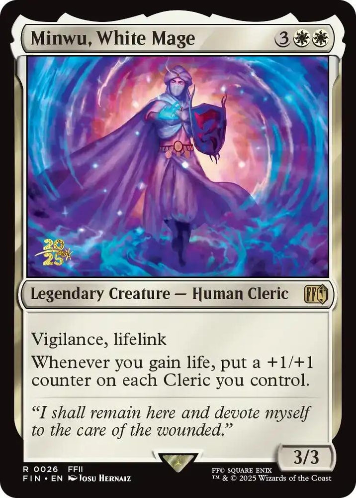 Image for Minwu, White Mage (26) (Prerelease Cards) - Magic: The Gathering