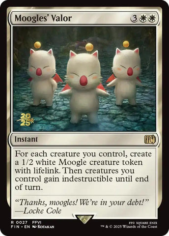 Image for Moogles' Valor (27) (Prerelease Cards) - Magic: The Gathering