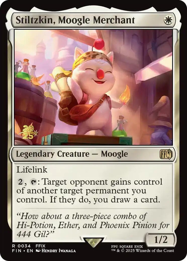 Image for Stiltzkin, Moogle Merchant (34) (Prerelease Cards) - Magic: The Gathering
