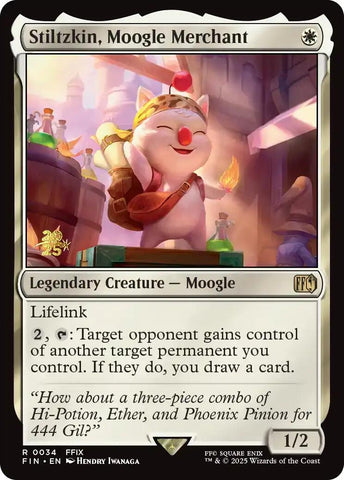 Image for Stiltzkin, Moogle Merchant (34) (Prerelease Cards) - Magic: The Gathering