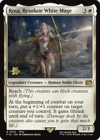 Image for Rosa, Resolute White Mage (555) (Prerelease Cards) - Magic: The Gathering