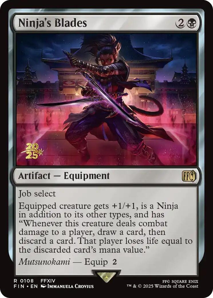Image for Ninja's Blades (108) (Prerelease Cards) - Magic: The Gathering