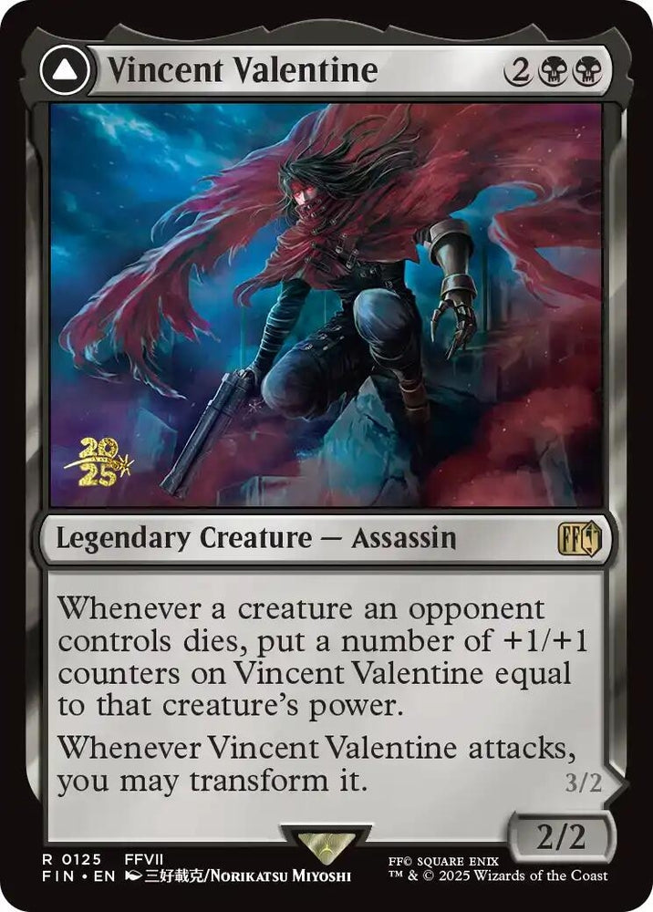 Image for Vincent Valentine (125) (Prerelease Cards) - Magic: The Gathering