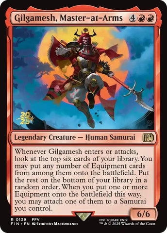 Image for Gilgamesh, Master-at-Arms (139) (Prerelease Cards) - Magic: The Gathering