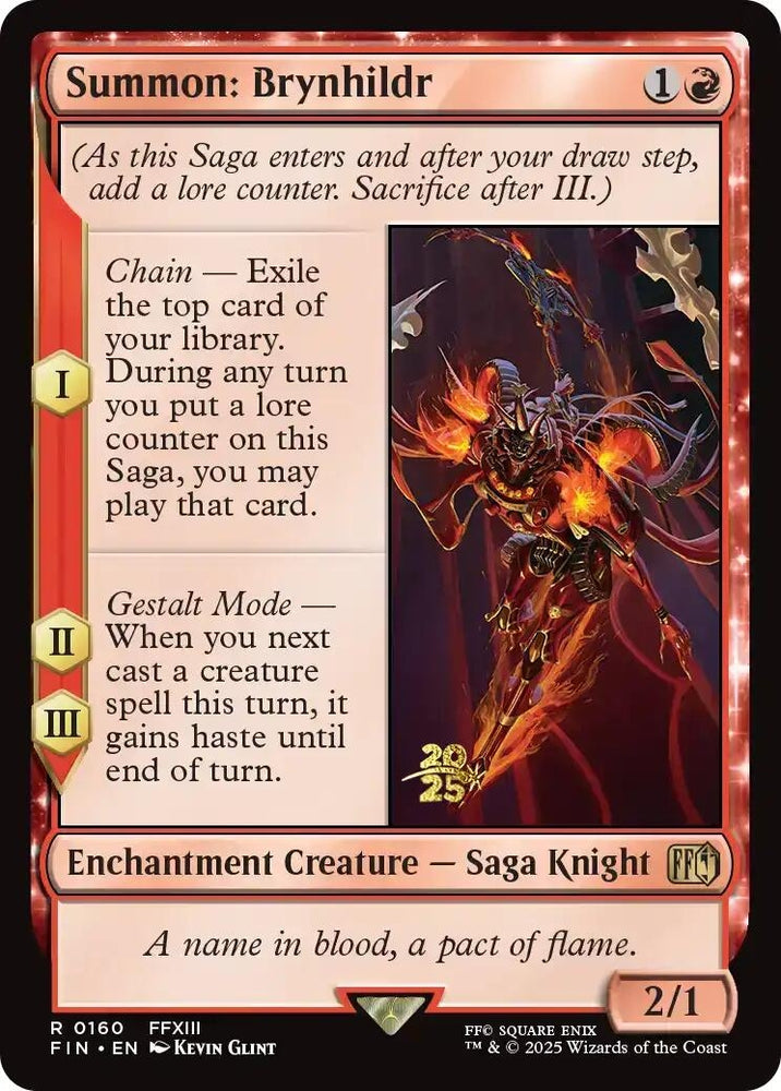 Image for Summon: Brynhildr (160) (Prerelease Cards) - Magic: The Gathering