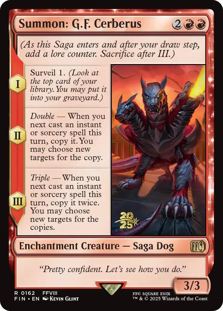 Image for Summon: G.F. Cerberus (162) (Prerelease Cards) - Magic: The Gathering