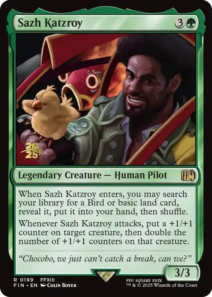 Image for Sazh Katzroy (199) (Prerelease Cards) - Magic: The Gathering