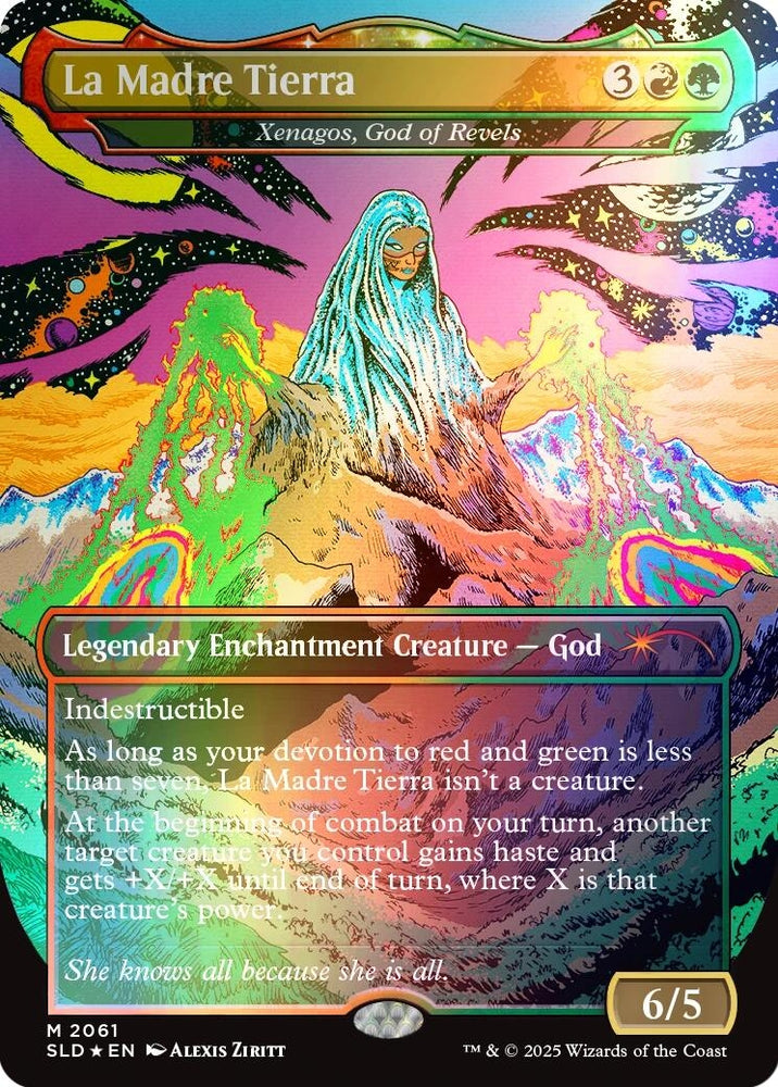 Image for La Madre Tierra - Xenagos, God of Revels (Rainbow Foil) (2061) - Magic: The Gathering