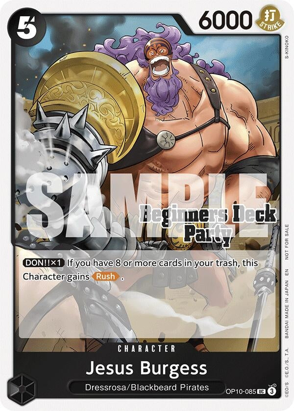 Jesus Burgess (Beginners Deck Party [ST-23] - [ST-28] Participation Pack) (OP10-085) (One Piece Promotion Cards)