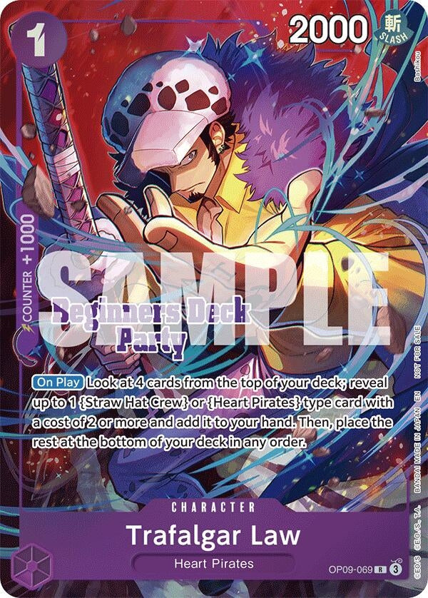 Image for Trafalgar Law (Beginners Deck Party [ST-23] - [ST-28] Winner Pack) (OP09-069) - One Piece Card Game