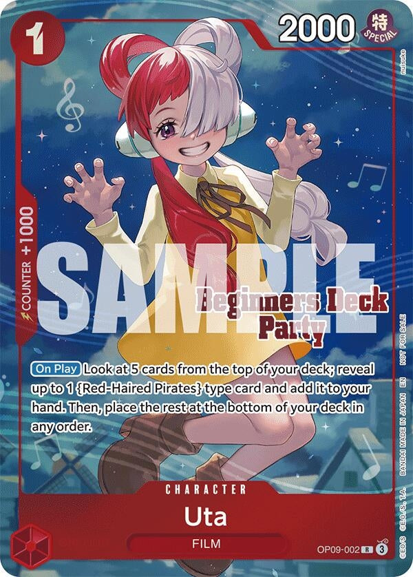 Image for Uta (Beginners Deck Party [ST-23] - [ST-28] Winner Pack) (OP09-002) (One Piece Promotion Cards) - One Piece Card Game