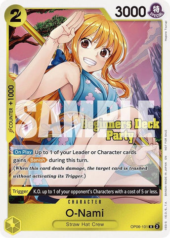 O-Nami (Beginners Deck Party [ST-23] - [ST-28] Participation Pack) (OP06-101) (One Piece Promotion Cards)