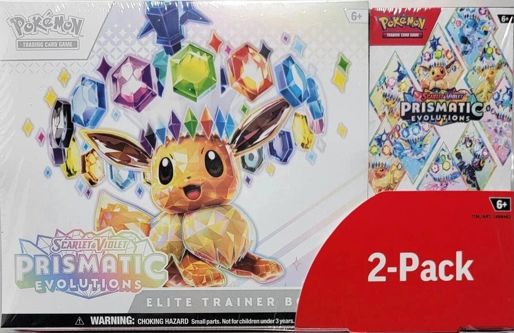 Image for Costco Pokemon Prismatic Evolutions 2-Pack Trainer Box and Booster Bundle - Pokemon