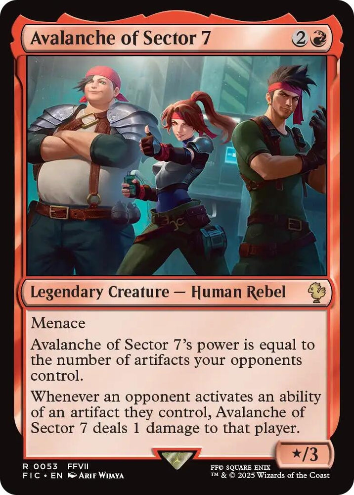 Image for Avalanche of Sector 7 (Surge Foil) (53) (Commander: FINAL FANTASY) - Magic: The Gathering