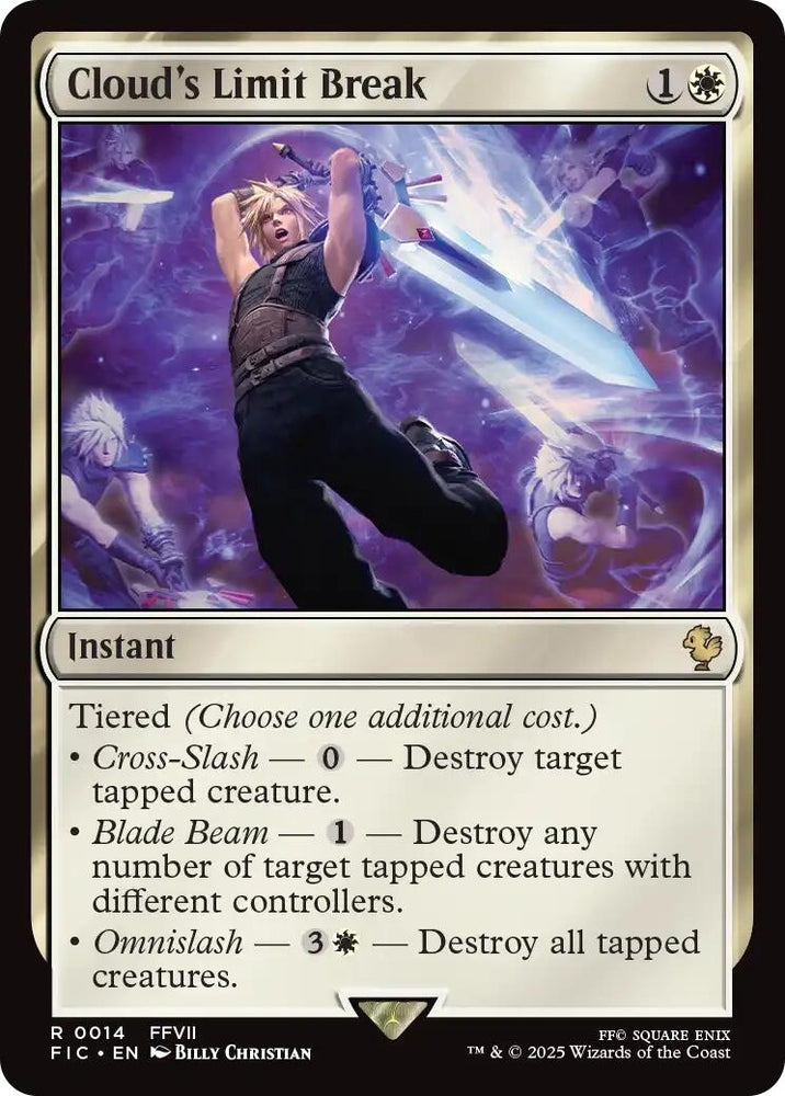 Image for Cloud's Limit Break (Surge Foil) (14) (Commander: FINAL FANTASY) - Magic: The Gathering