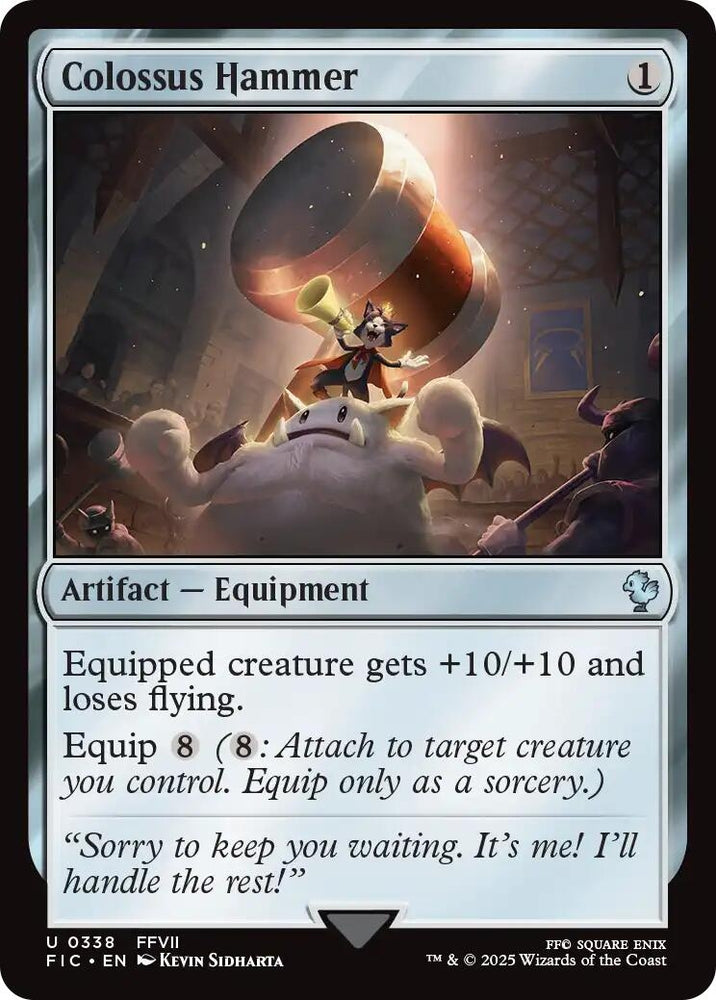 Image for Colossus Hammer (Surge Foil) (338) (Commander: FINAL FANTASY) - Magic: The Gathering