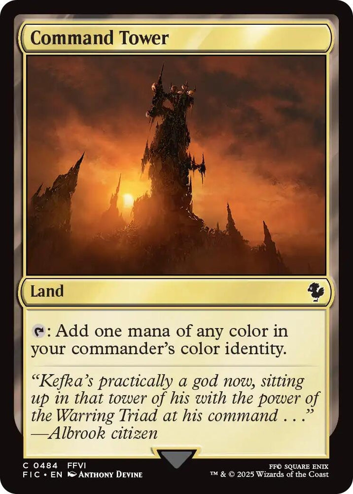 Image for Command Tower (0484) (Surge Foil) (484) (Commander: FINAL FANTASY) - Magic: The Gathering