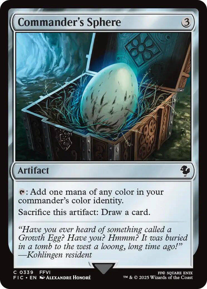 Image for Commander's Sphere (Surge Foil) (339) (Commander: FINAL FANTASY) - Magic: The Gathering