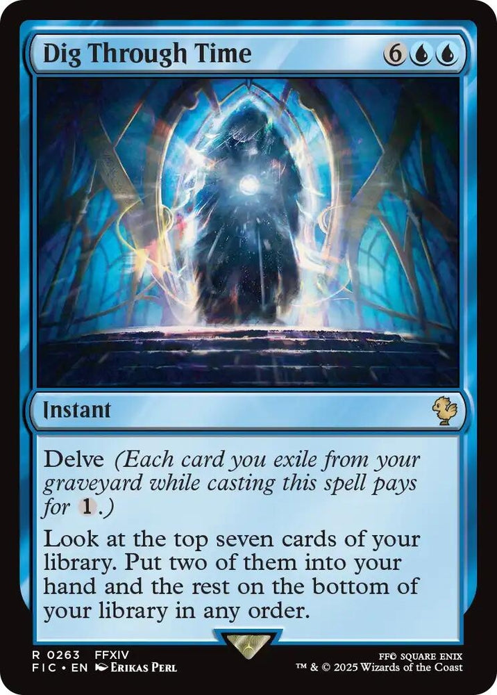Image for Dig Through Time (Surge Foil) (263) (Commander: FINAL FANTASY) - Magic: The Gathering
