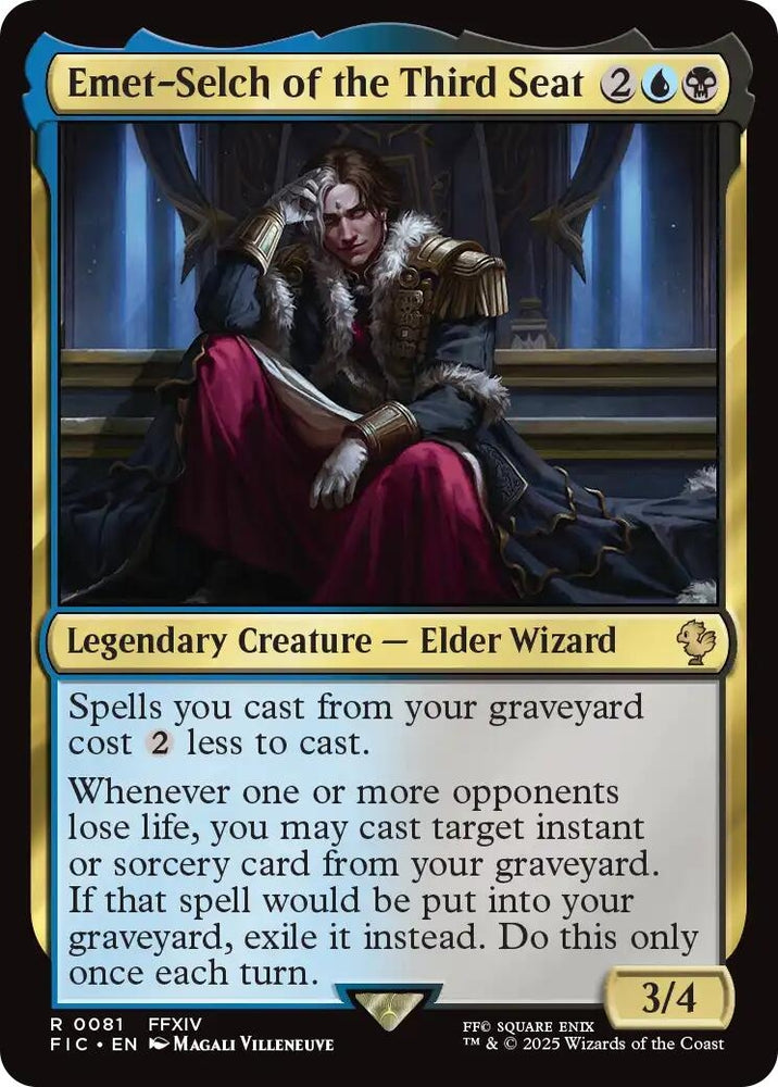 Image for Emet-Selch of the Third Seat (Surge Foil) (81) (Commander: FINAL FANTASY) - Magic: The Gathering