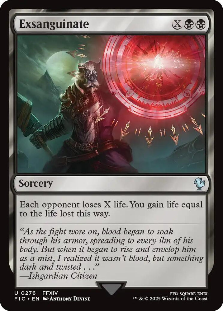 Image for Exsanguinate (Surge Foil) (276) (Commander: FINAL FANTASY) - Magic: The Gathering