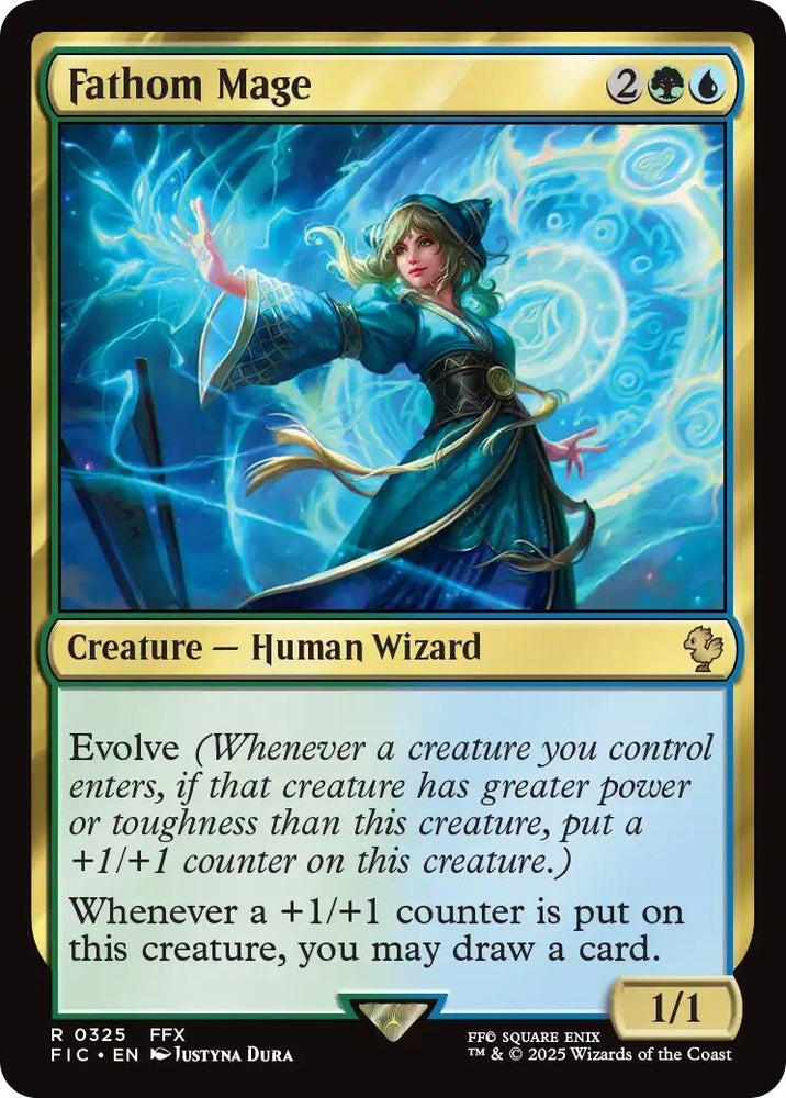 Image for Fathom Mage (Surge Foil) (325) (Commander: FINAL FANTASY) - Magic: The Gathering