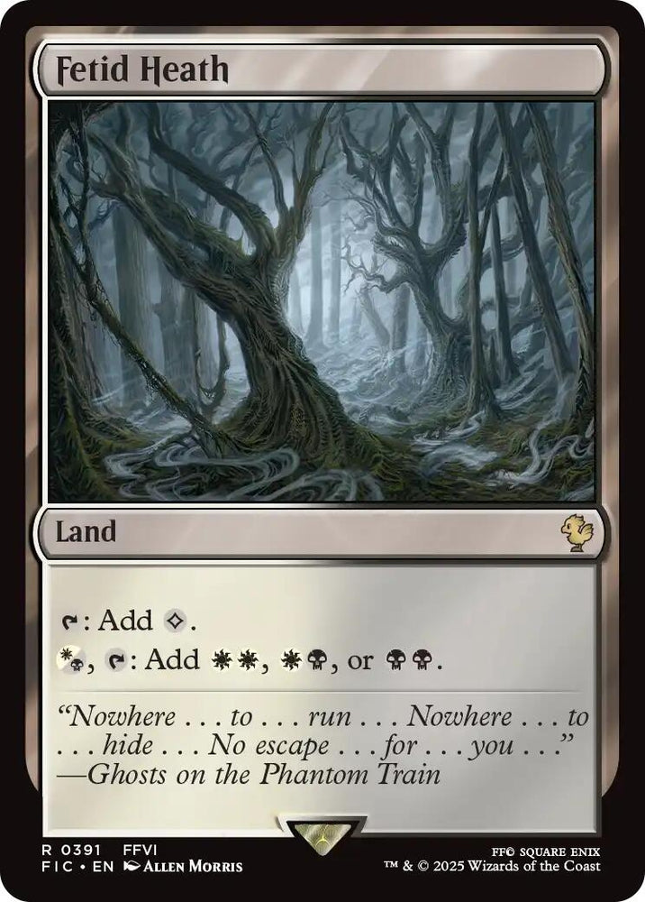 Image for Fetid Heath (Surge Foil) (391) (Commander: FINAL FANTASY) - Magic: The Gathering