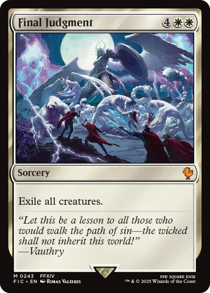 Image for Final Judgment (Surge Foil) (243) (Commander: FINAL FANTASY) - Magic: The Gathering
