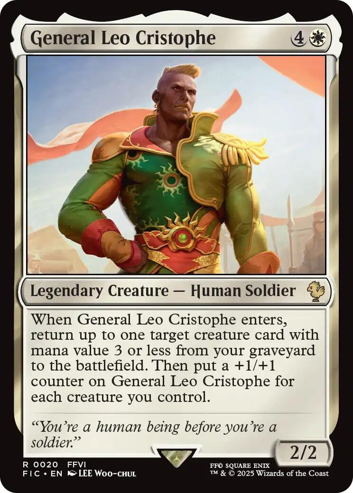 Image for General Leo Cristophe (Surge Foil) (20) (Commander: FINAL FANTASY) - Magic: The Gathering