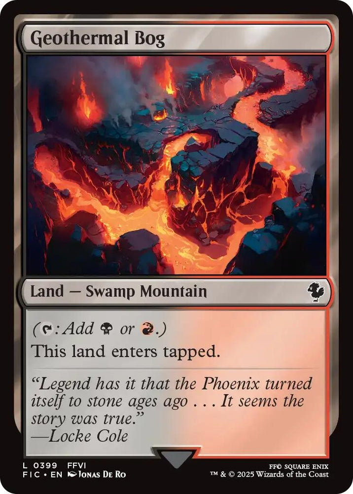 Image for Geothermal Bog (Surge Foil) (399) (Commander: FINAL FANTASY) - Magic: The Gathering
