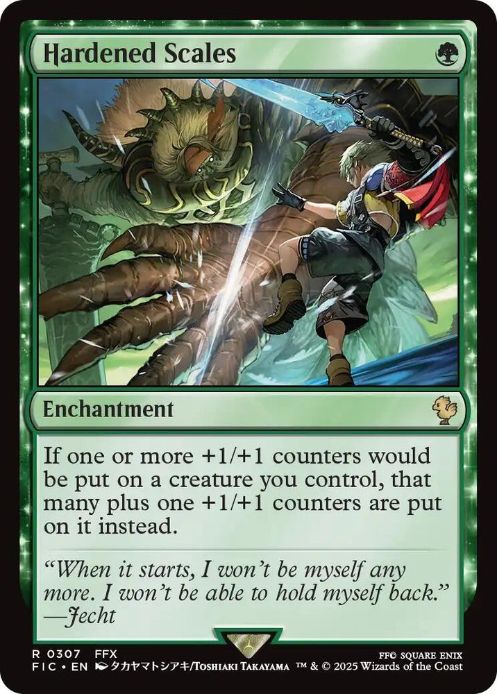Image for Hardened Scales (Surge Foil) (307) (Commander: FINAL FANTASY) - Magic: The Gathering