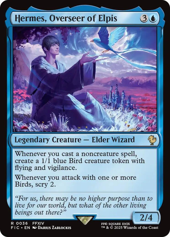 Image for Hermes, Overseer of Elpis (Surge Foil) (36) (Commander: FINAL FANTASY) - Magic: The Gathering