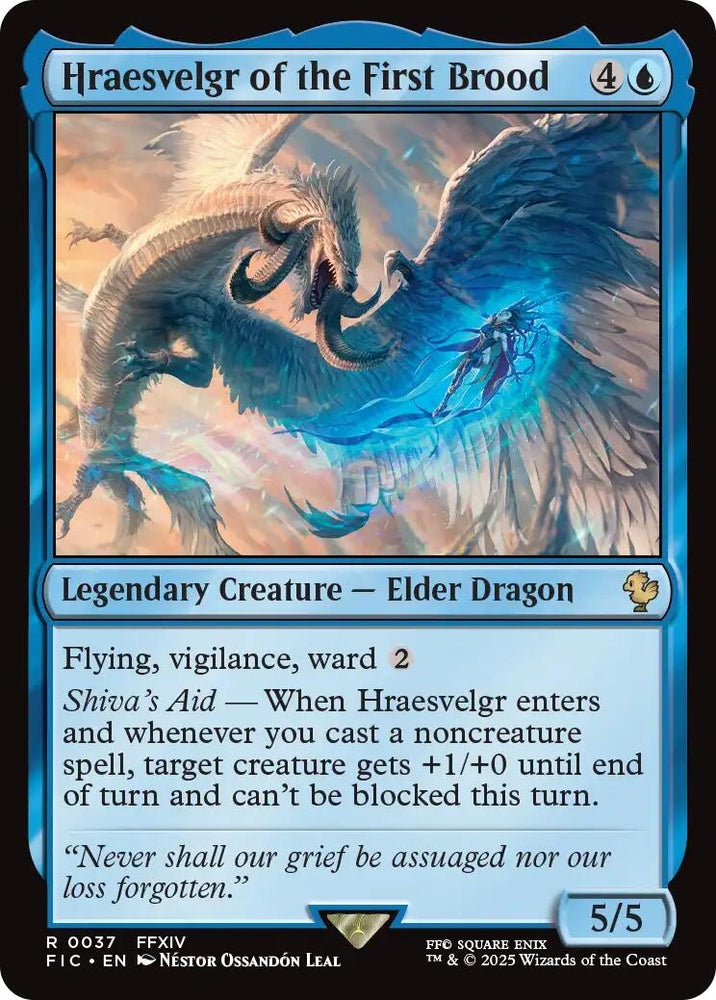 Image for Hraesvelgr of the First Brood (Surge Foil) (37) (Commander: FINAL FANTASY) - Magic: The Gathering