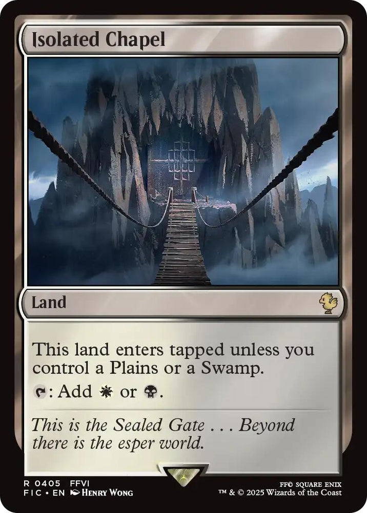 Image for Isolated Chapel (Surge Foil) (405) (Commander: FINAL FANTASY) - Magic: The Gathering