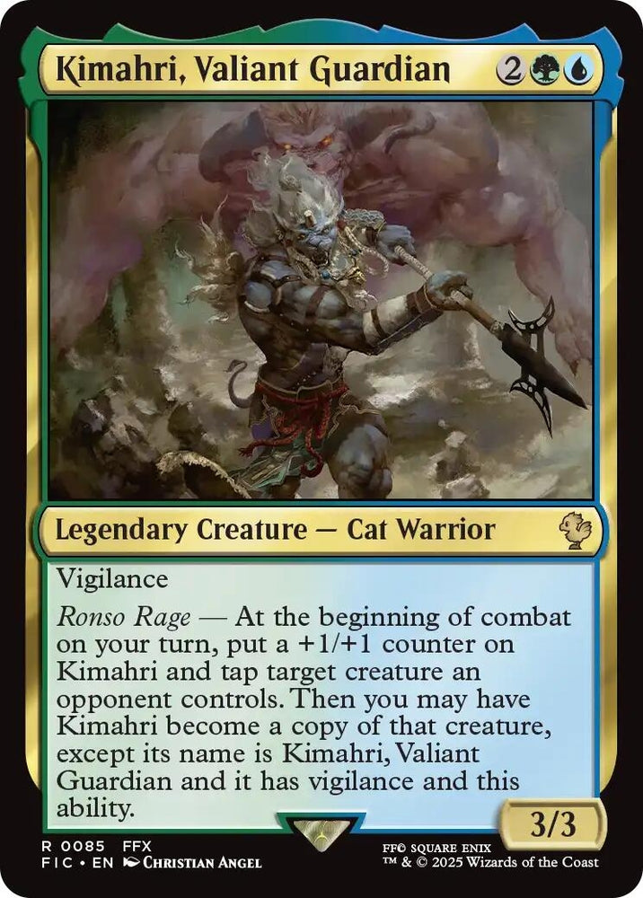 Image for Kimahri, Valiant Guardian (Surge Foil) (85) (Commander: FINAL FANTASY) - Magic: The Gathering