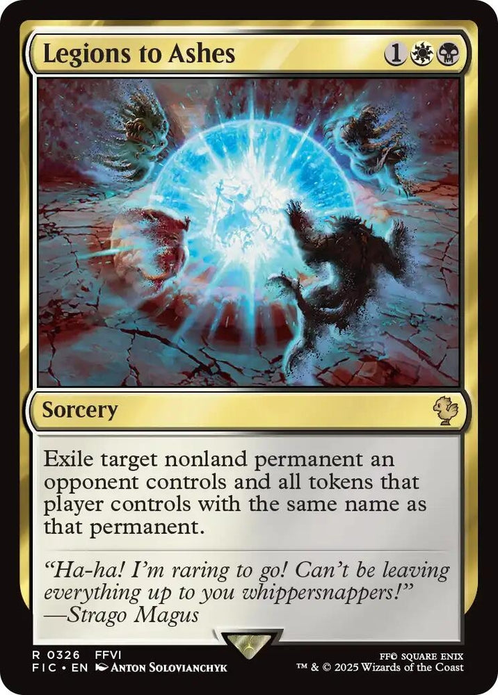 Image for Legions to Ashes (Surge Foil) (326) (Commander: FINAL FANTASY) - Magic: The Gathering