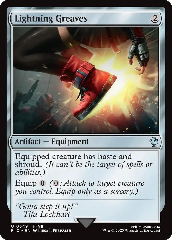 Image for Lightning Greaves (Surge Foil) (349) (Commander: FINAL FANTASY) - Magic: The Gathering