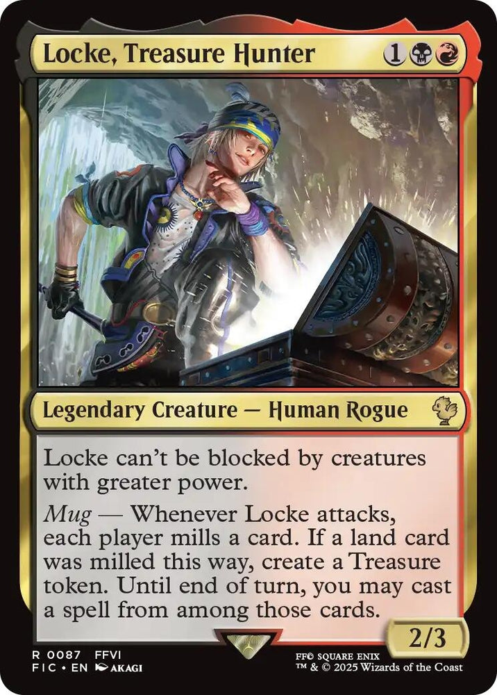 Image for Locke, Treasure Hunter (Surge Foil) (87) (Commander: FINAL FANTASY) - Magic: The Gathering