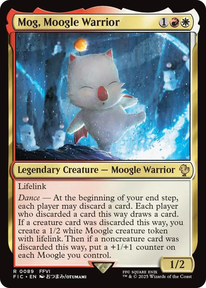 Image for Mog, Moogle Warrior (Surge Foil) (89) (Commander: FINAL FANTASY) - Magic: The Gathering