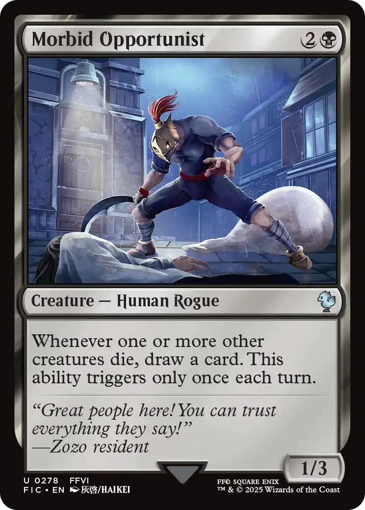 Image for Morbid Opportunist (Surge Foil) (278) (Commander: FINAL FANTASY) - Magic: The Gathering
