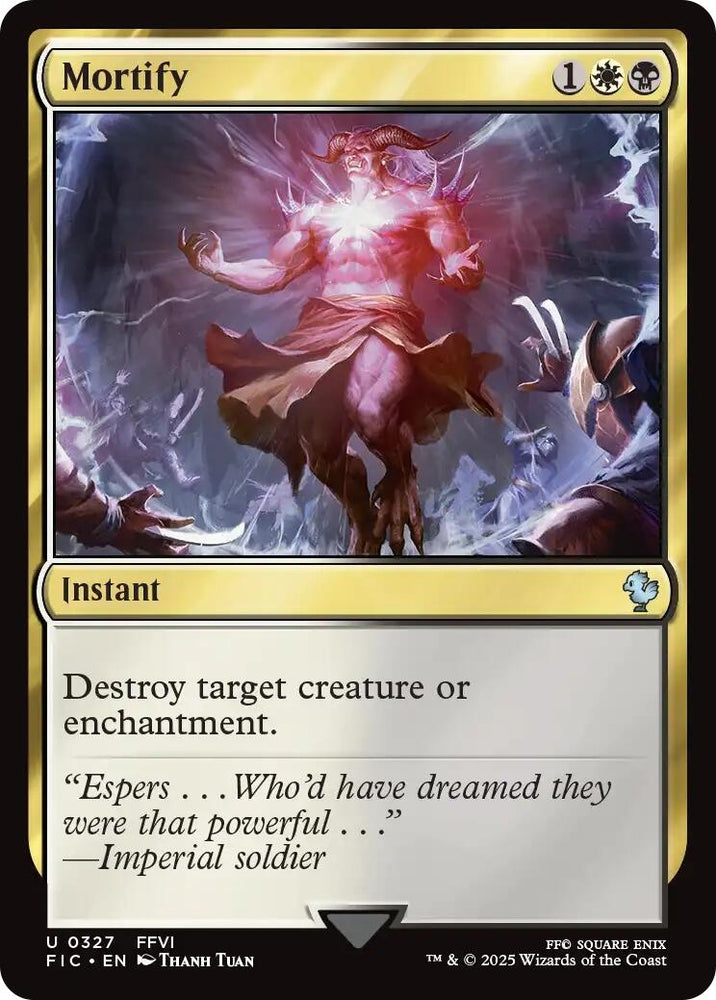 Image for Mortify (Surge Foil) (327) (Commander: FINAL FANTASY) - Magic: The Gathering