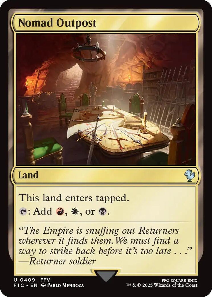Image for Nomad Outpost (Surge Foil) (409) (Commander: FINAL FANTASY) - Magic: The Gathering