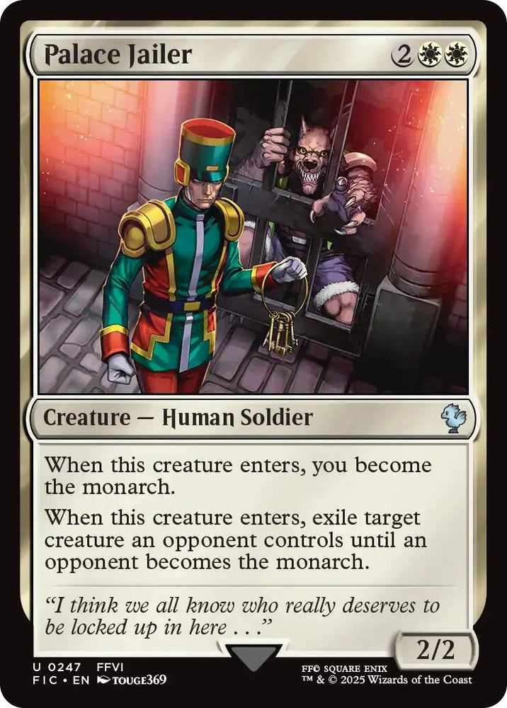 Image for Palace Jailer (Surge Foil) (247) (Commander: FINAL FANTASY) - Magic: The Gathering