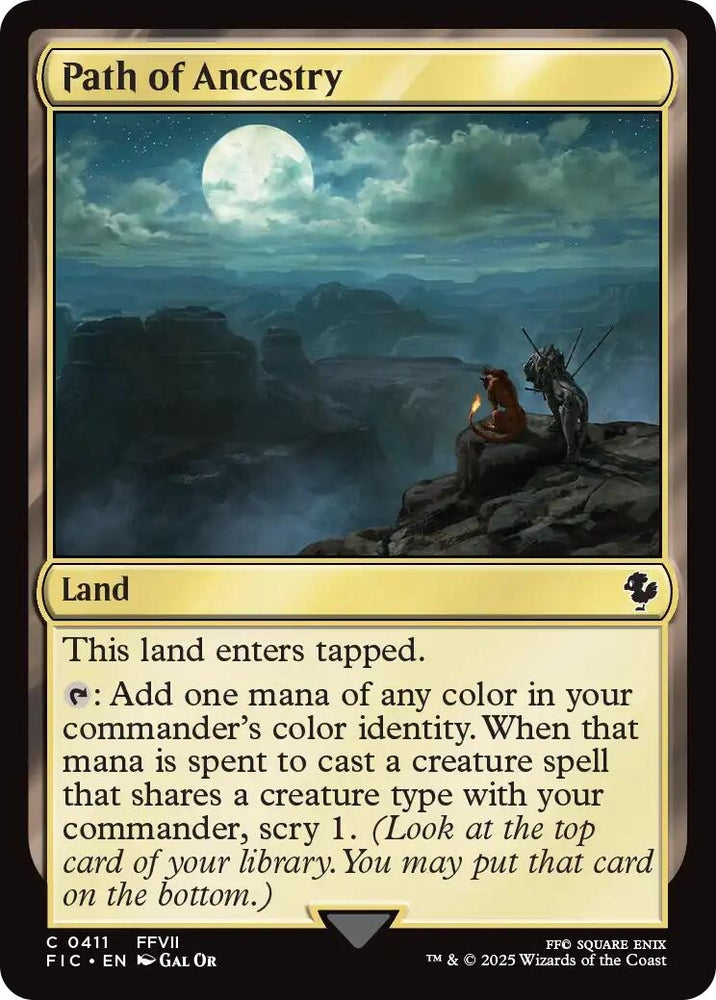 Image for Path of Ancestry (Surge Foil) (411) (Commander: FINAL FANTASY) - Magic: The Gathering