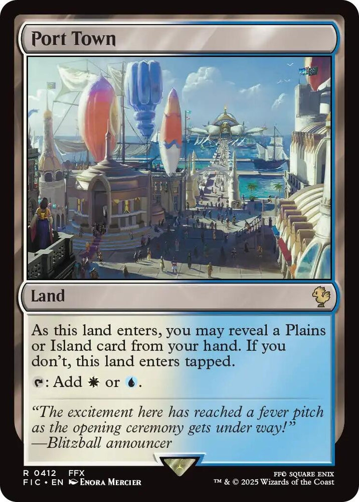 Image for Port Town (Surge Foil) (412) (Commander: FINAL FANTASY) - Magic: The Gathering
